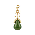 Golden Pear Valmont — Charm Pera Dorada para Bolso | Dorado & Suave