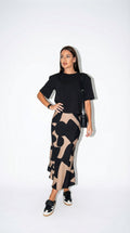 Petra Print Valmont — Conjunto Camiseta Crop & Falda Maxi Estampada | Vivacidad