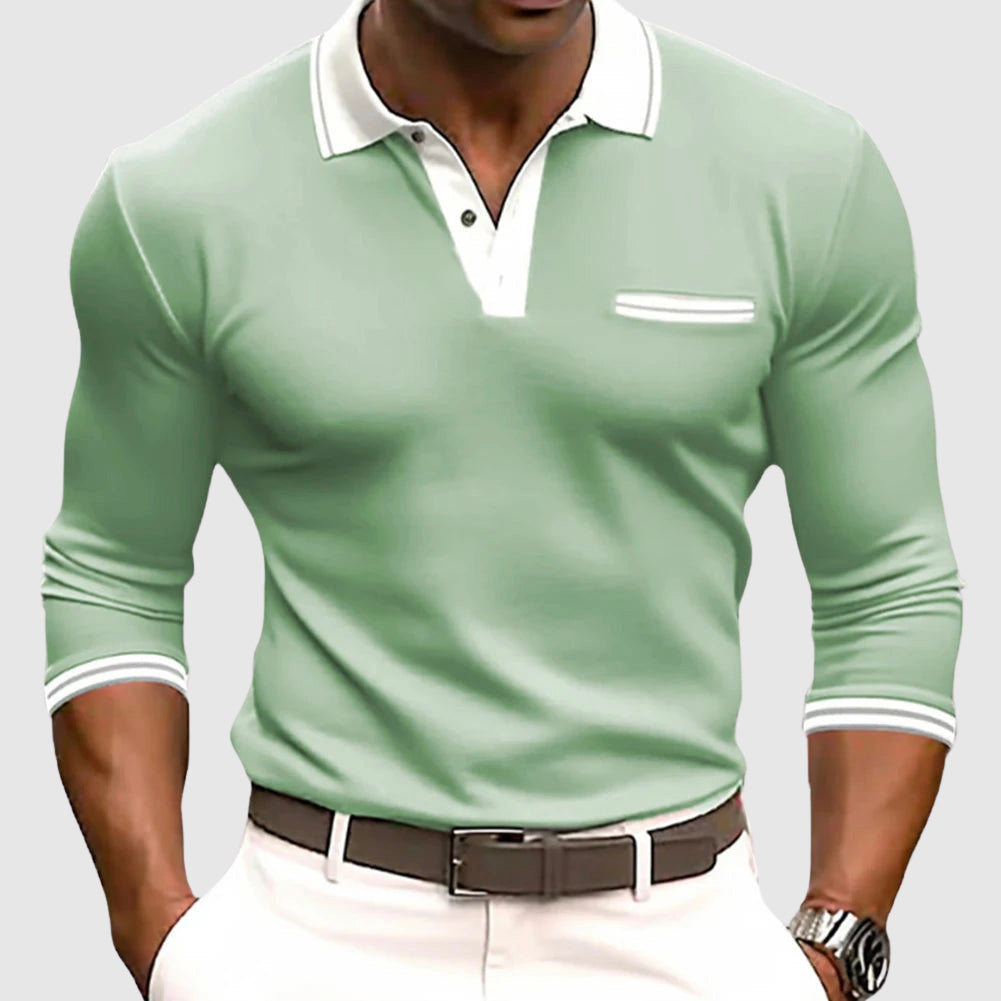 Camisa Contrasté Valmont — Distinción sin esfuerzo | Blanco