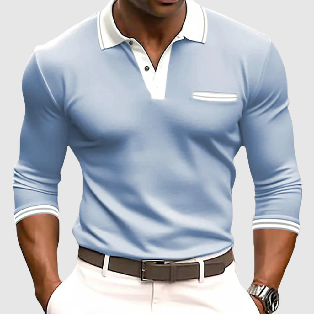 Camisa Contrasté Valmont — Distinción sin esfuerzo | Blanco