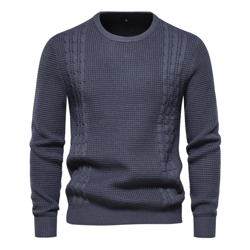Abraham Valmont — Jersey Punto Casual Cálido Hombre | Lifestyle