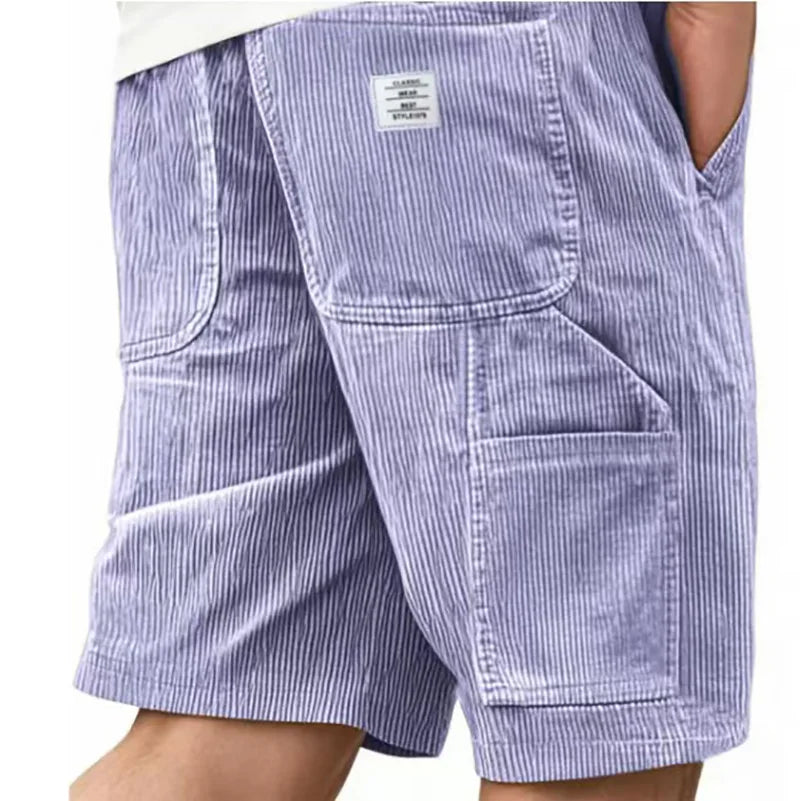 Short Valmont — Terciopelo Acanalado Vintage | Kaki, Azul Marino, Gris, Negro y más