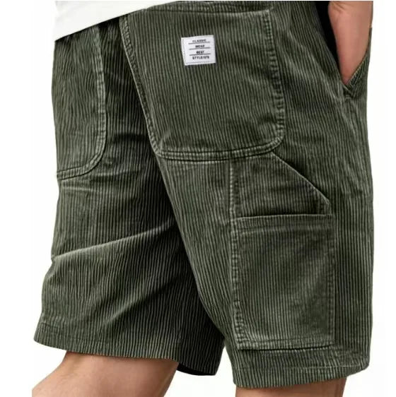 Short Valmont — Terciopelo Acanalado Vintage | Kaki, Azul Marino, Gris, Negro y más