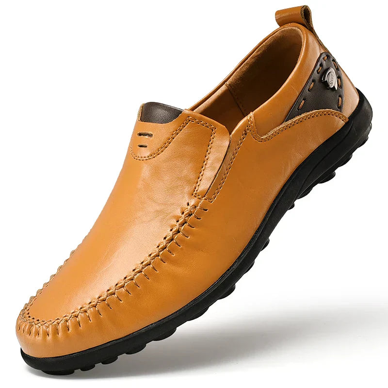 Mocasín Pierre Valmont — Cuero Premium Hombre | Negro, Marrón y Mostaza