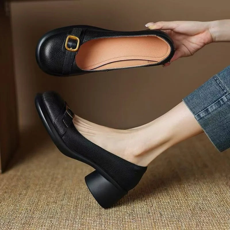Escarpín Amélie Valmont — Elegancia Confort Todo el Día | Negro