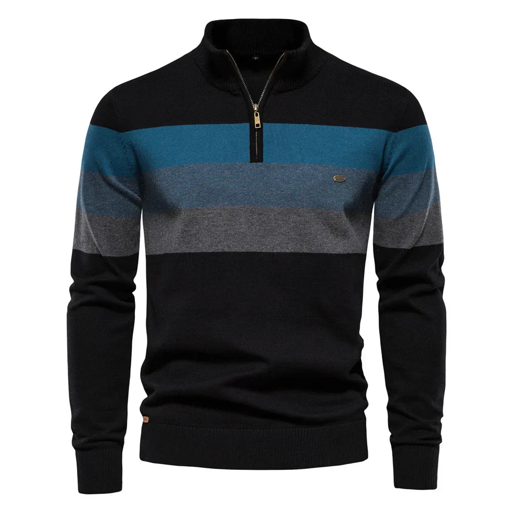 Héctor Valmont — Jersey Cuello Alto Elegante Hombre | Distinción