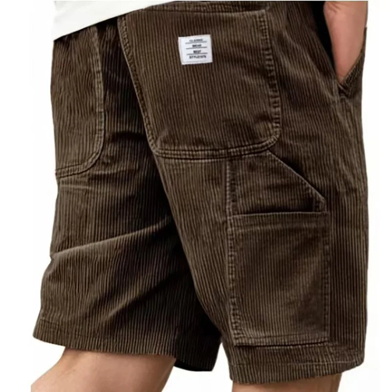 Short Valmont — Terciopelo Acanalado Vintage | Kaki, Azul Marino, Gris, Negro y más