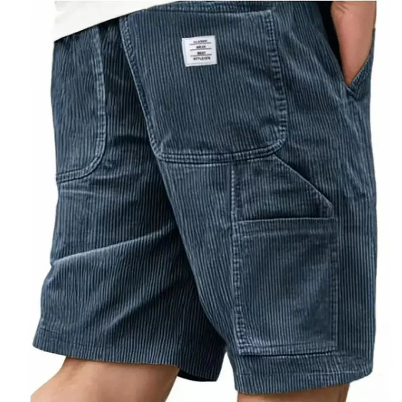 Short Valmont — Terciopelo Acanalado Vintage | Kaki, Azul Marino, Gris, Negro y más