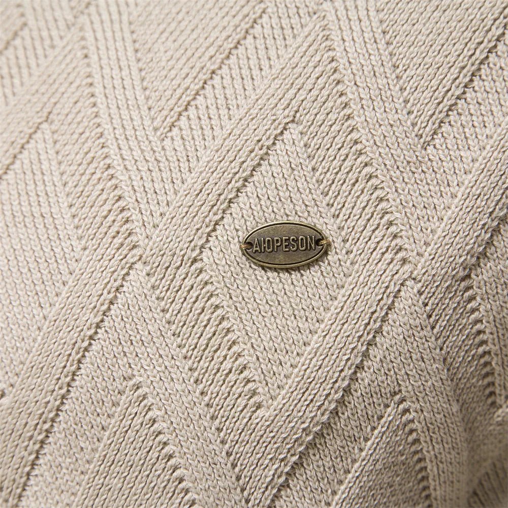 Marco Valmont — Jersey Rombos Premium Hombre | Heritage Style