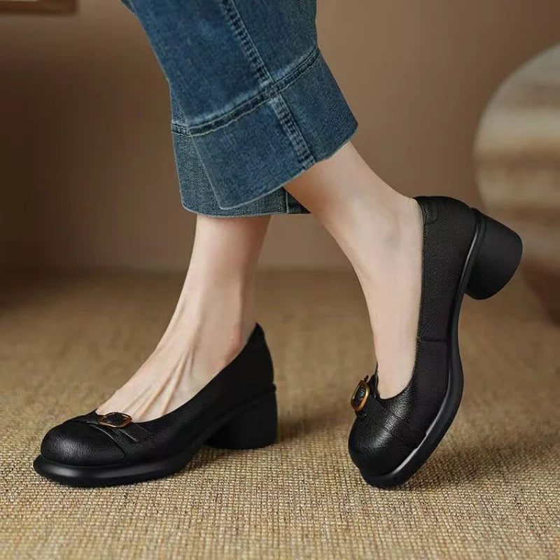 Escarpín Amélie Valmont — Elegancia Confort Todo el Día | Negro