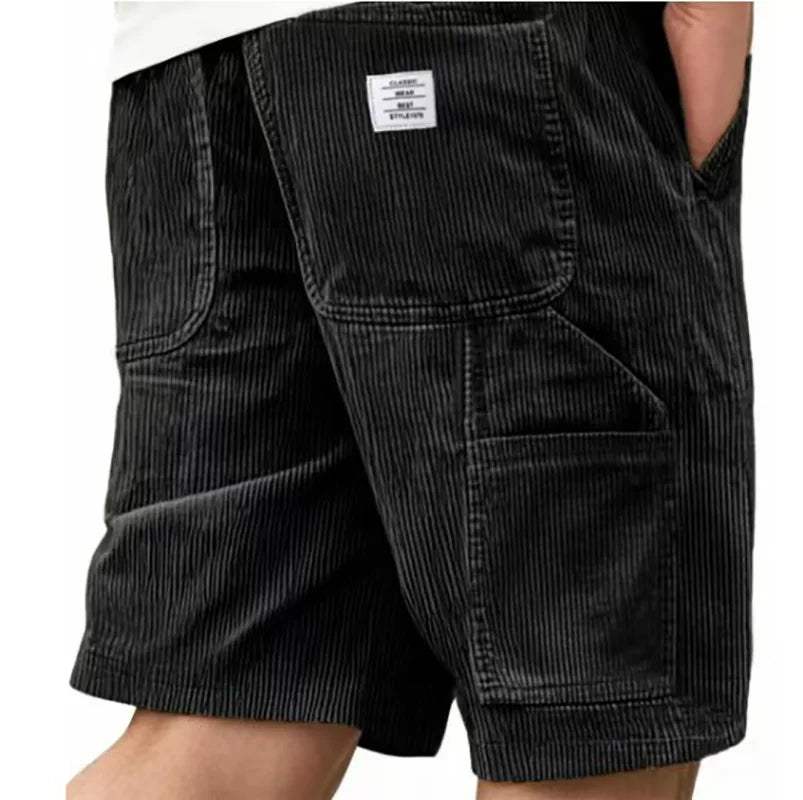 Short Valmont — Terciopelo Acanalado Vintage | Kaki, Azul Marino, Gris, Negro y más