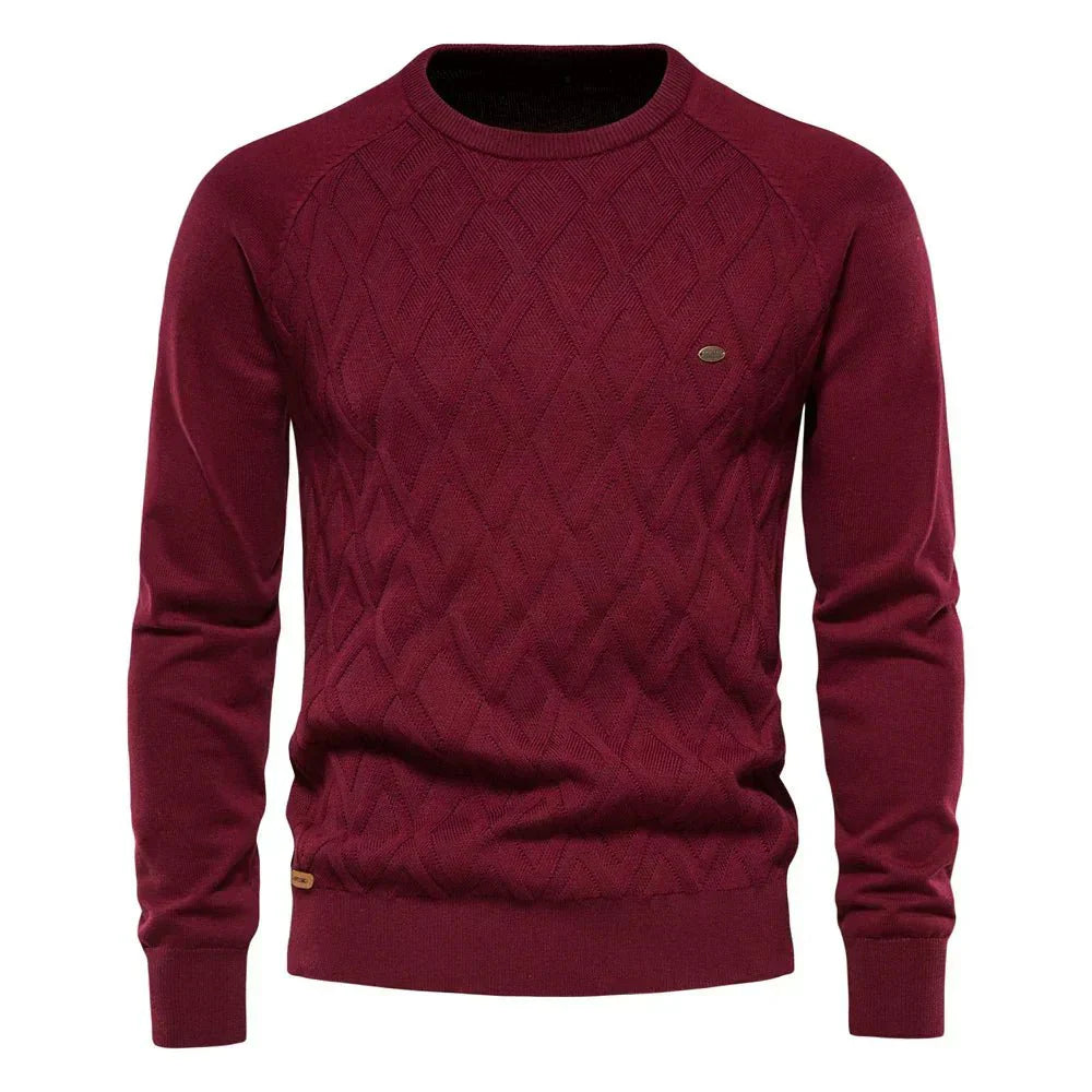 Marco Valmont — Jersey Rombos Premium Hombre | Heritage Style
