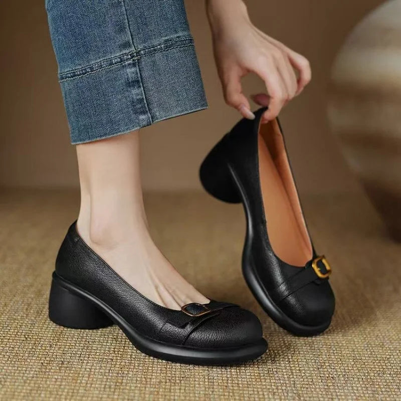 Escarpín Amélie Valmont — Elegancia Confort Todo el Día | Negro