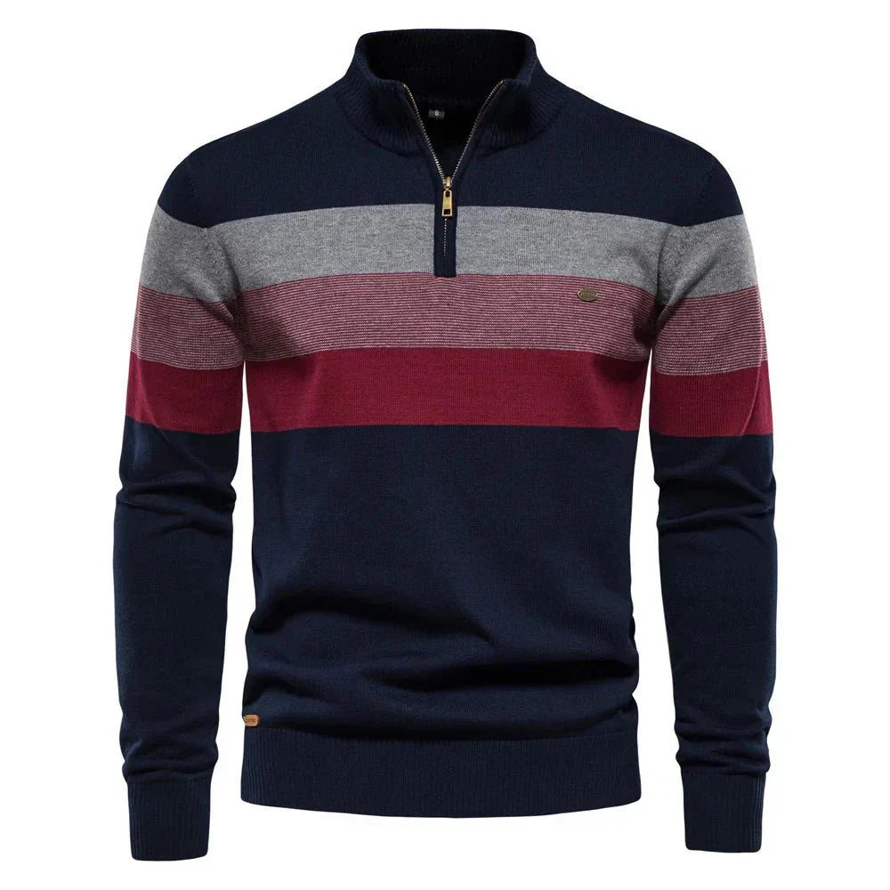 Héctor Valmont — Jersey Cuello Alto Elegante Hombre | Distinción