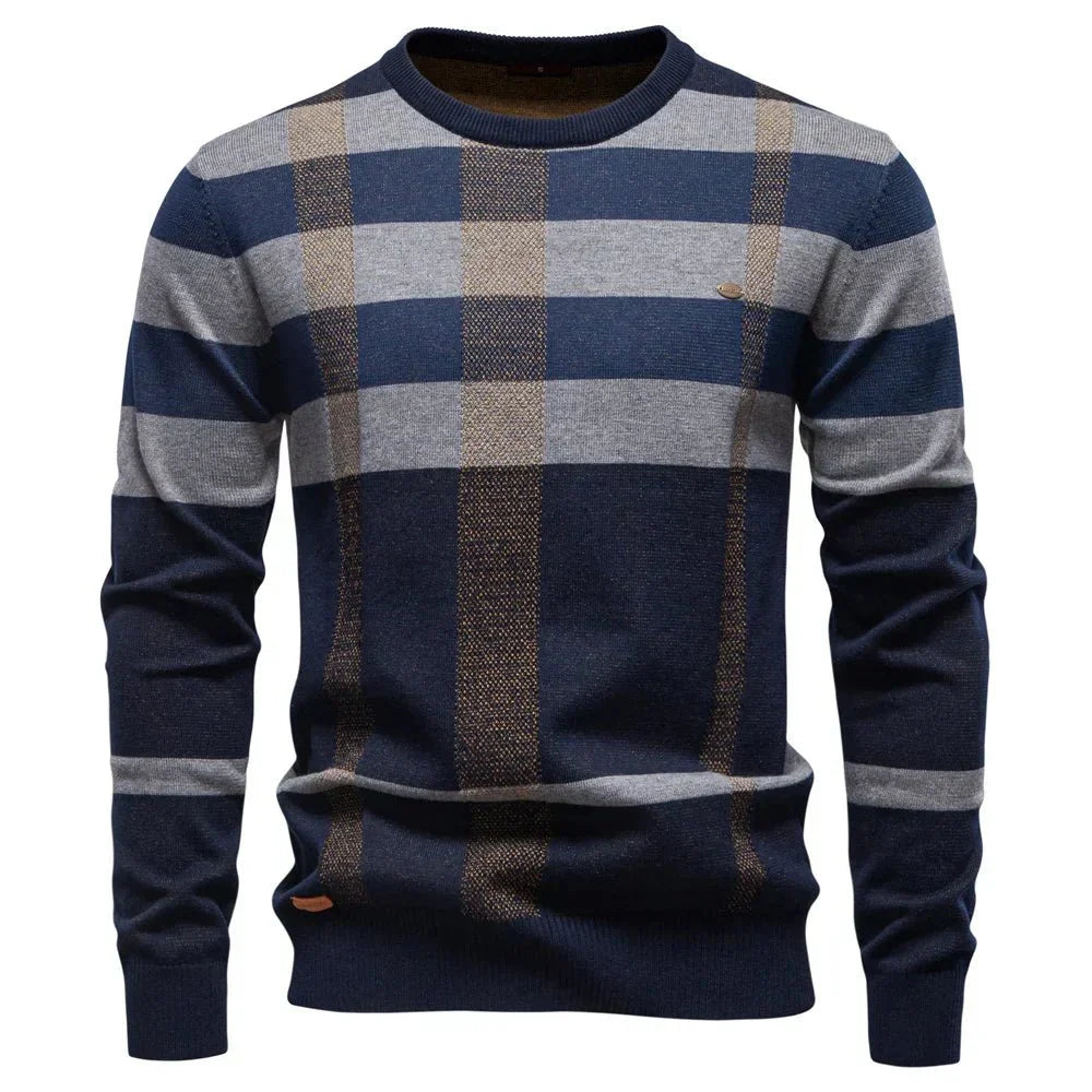 Lucas Valmont — Jersey Punto Rombos Hombre | Artesanía Textil