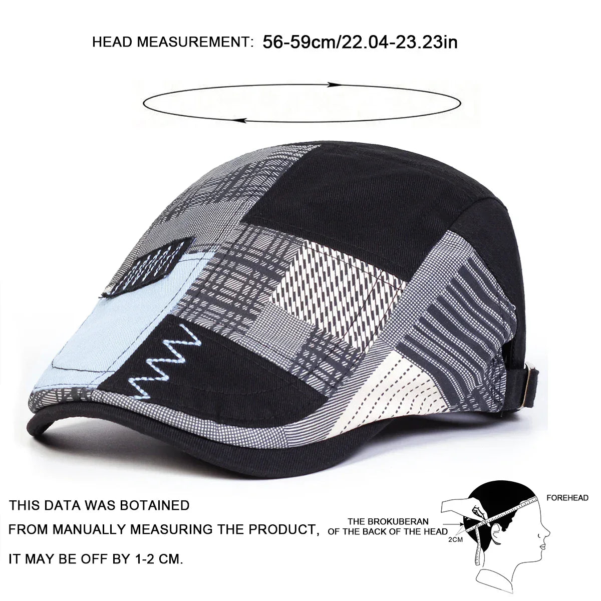 Gorras Raoul Valmont — estilo que define cada salida | Gorra Algodón Patchwork
