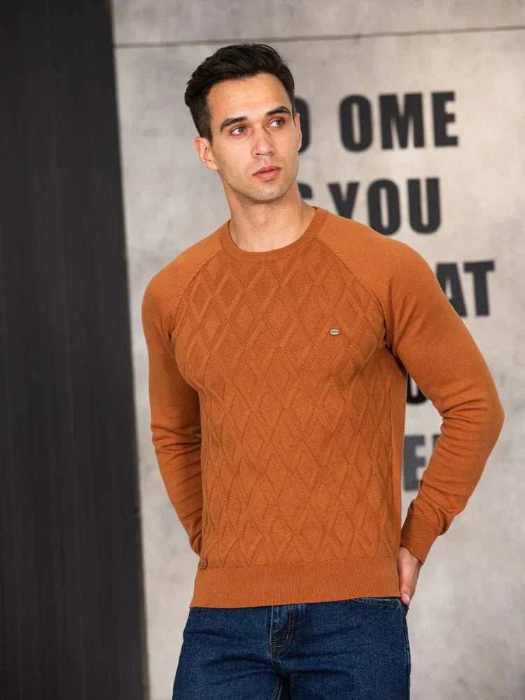 Marco Valmont — Jersey Rombos Premium Hombre | Heritage Style
