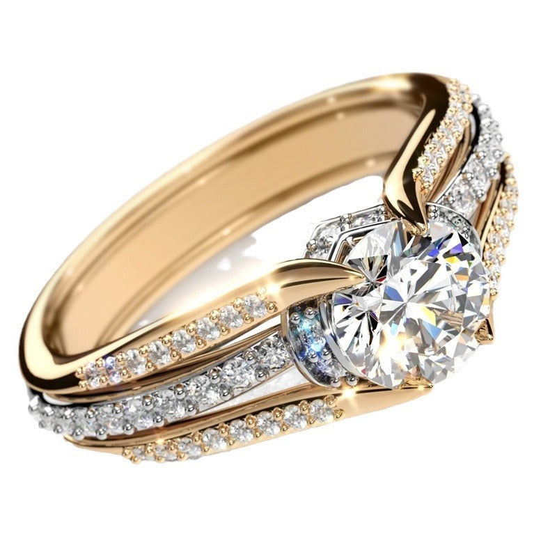 Anillo Cristal Vintage Valmont — Elegancia irresistible | Rosa