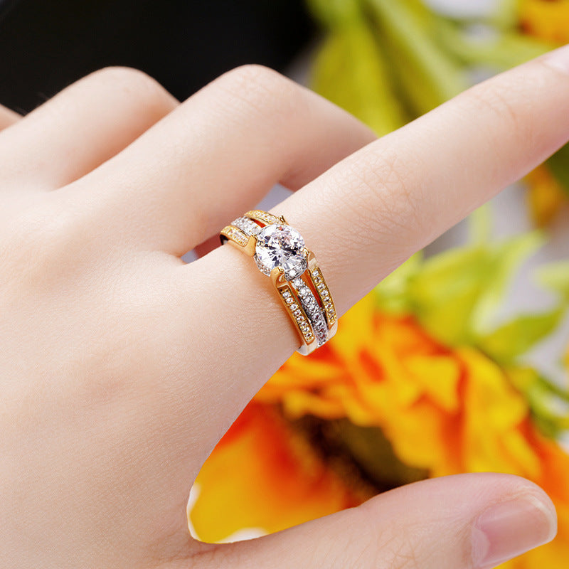 Anillo Cristal Vintage Valmont — Elegancia irresistible | Rosa