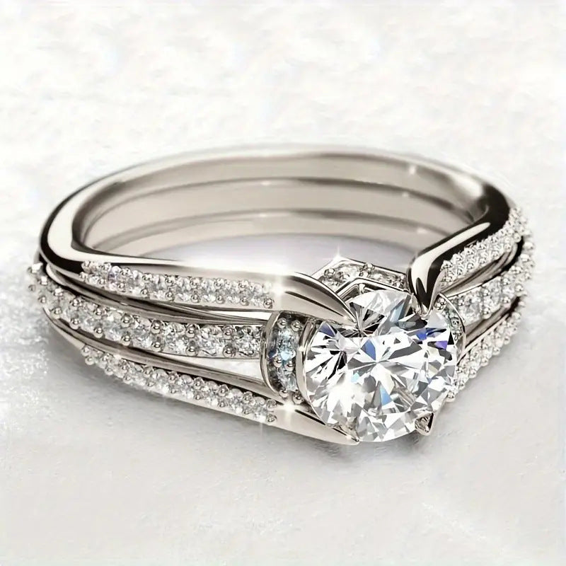 Anillo Cristal Vintage Valmont — Elegancia irresistible | Rosa