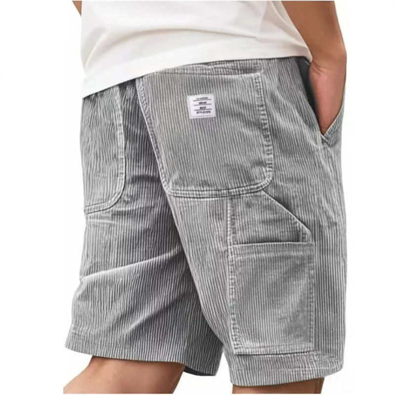 Short Valmont — Terciopelo Acanalado Vintage | Kaki, Azul Marino, Gris, Negro y más
