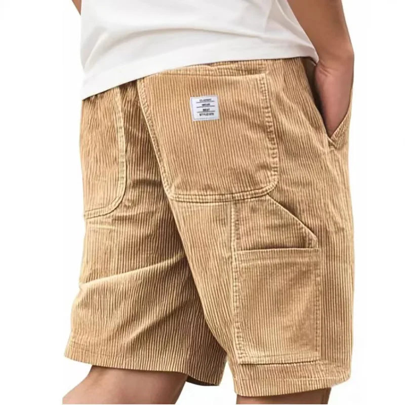 Short Valmont — Terciopelo Acanalado Vintage | Kaki, Azul Marino, Gris, Negro y más