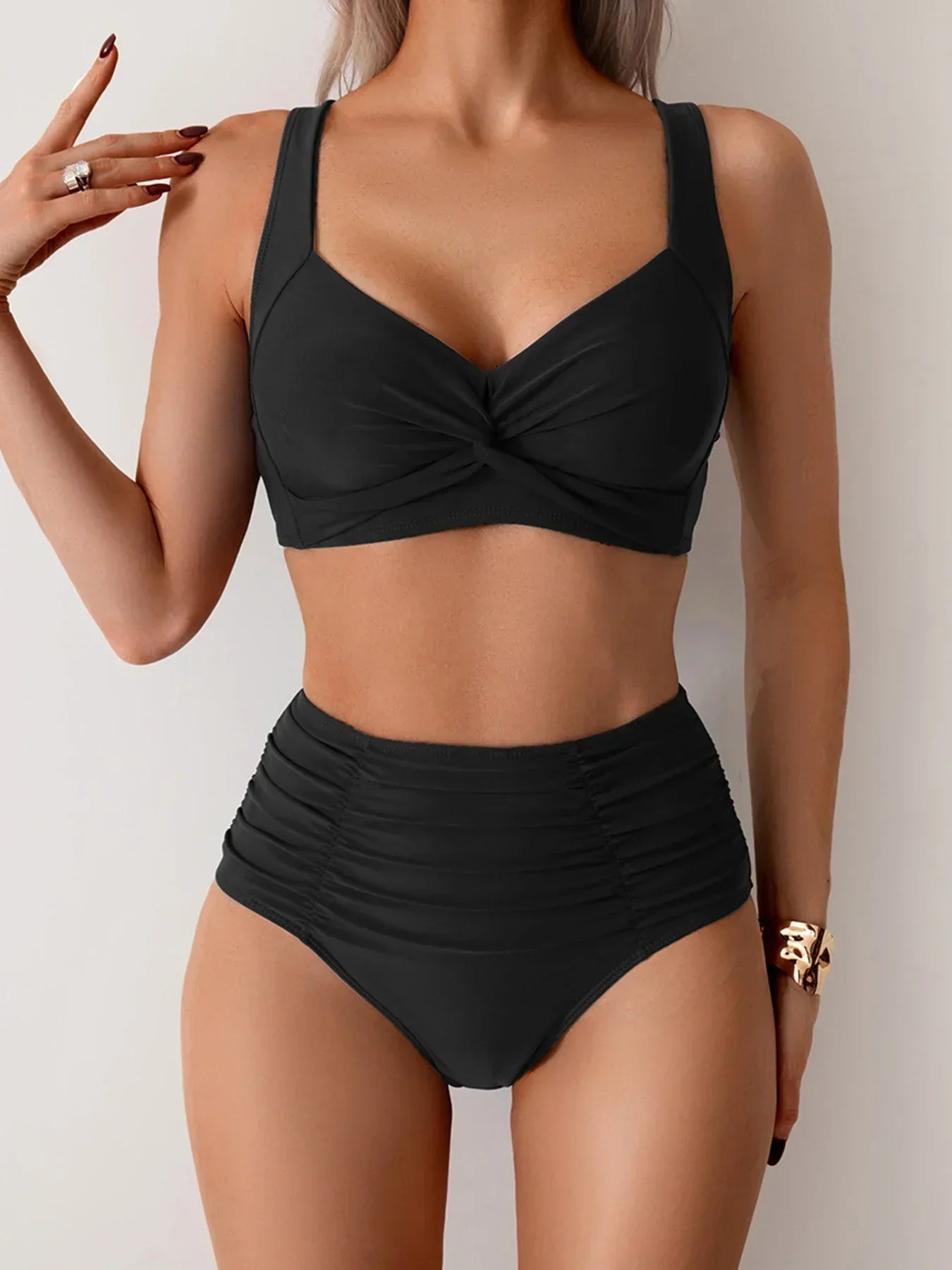 Bikinis Isabelle Valmont — confianza que brilla bajo el sol | Bikini Set Talle Alto Estival