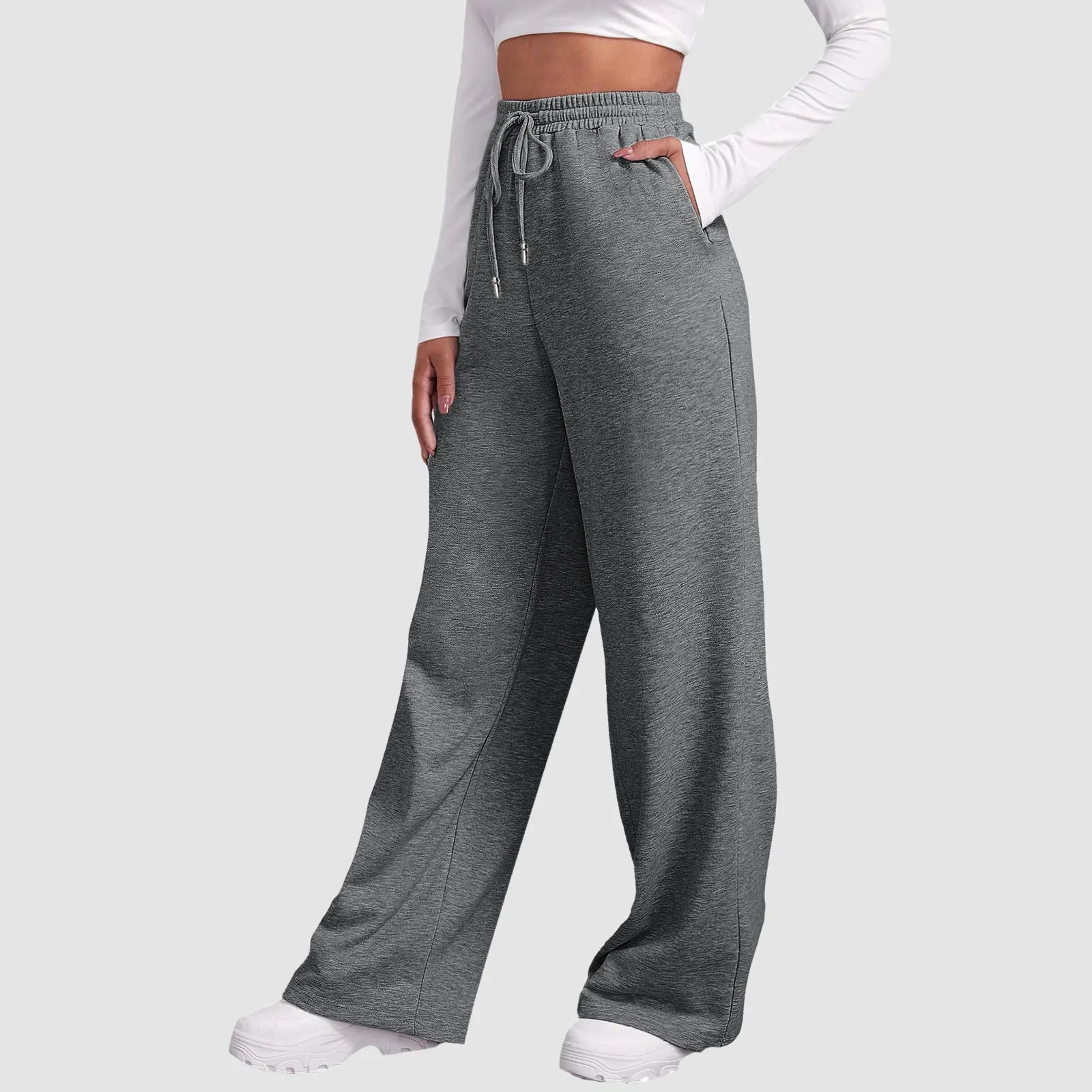 Jogger Wide Valmont — Distinción sin esfuerzo | Negro