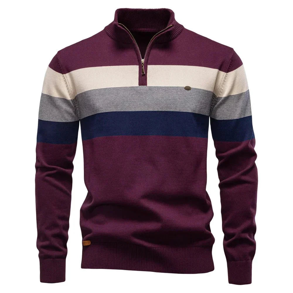 Héctor Valmont — Jersey Cuello Alto Elegante Hombre | Distinción