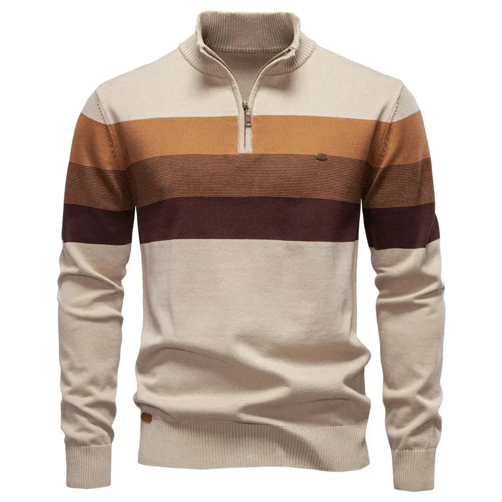 Héctor Valmont — Jersey Cuello Alto Elegante Hombre | Distinción