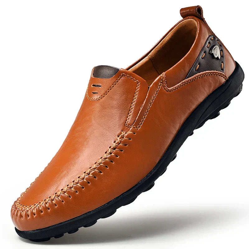 Mocasín Pierre Valmont — Cuero Premium Hombre | Negro, Marrón y Mostaza