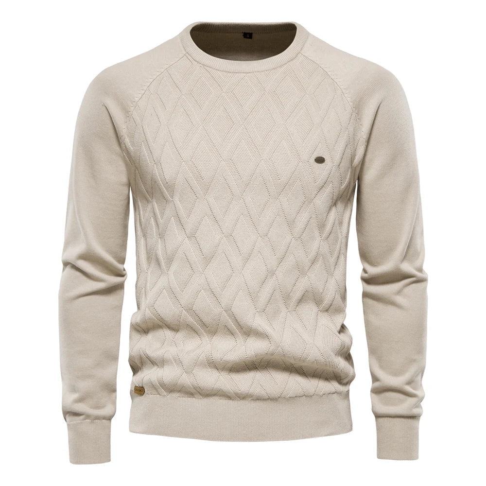 Marco Valmont — Jersey Rombos Premium Hombre | Heritage Style