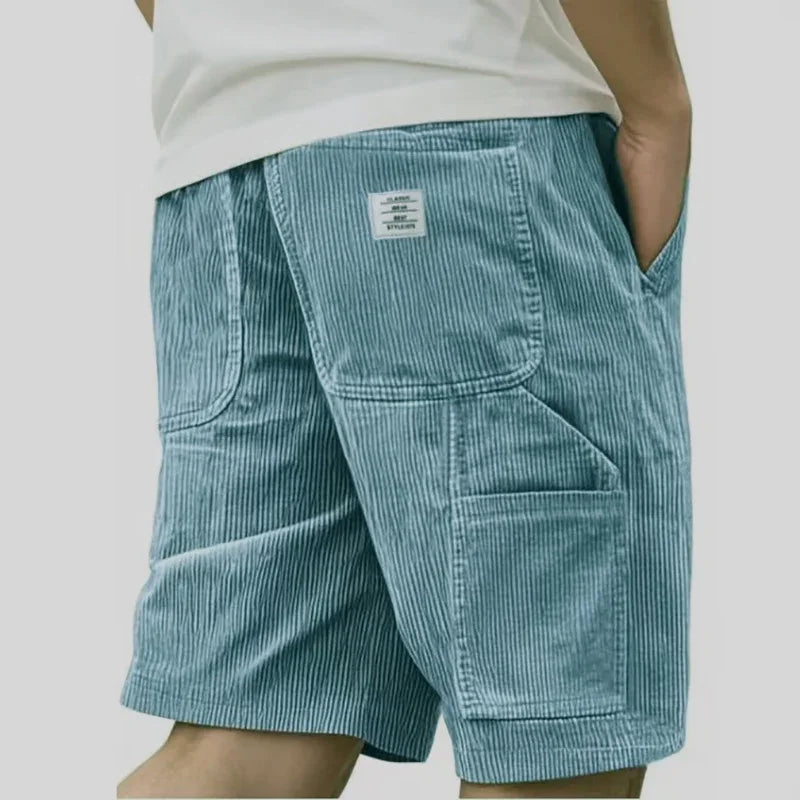 Short Valmont — Terciopelo Acanalado Vintage | Kaki, Azul Marino, Gris, Negro y más