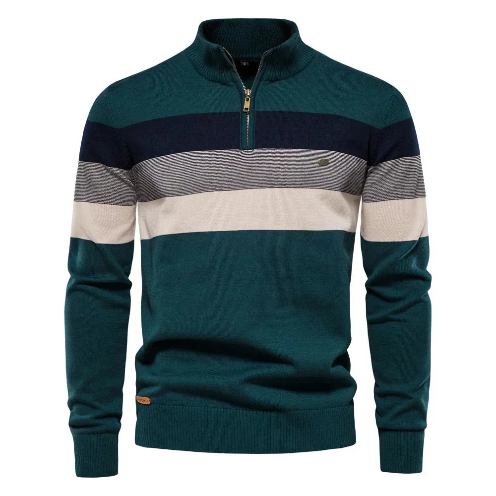 Héctor Valmont — Jersey Cuello Alto Elegante Hombre | Distinción