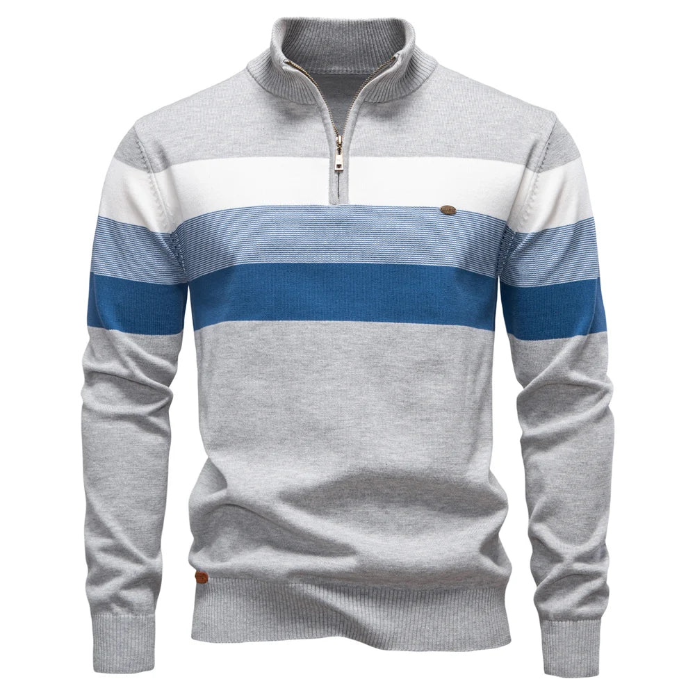 Héctor Valmont — Jersey Cuello Alto Elegante Hombre | Distinción