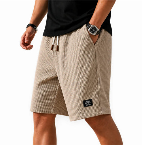 Bermudas Riviera Waffle - Color Beige