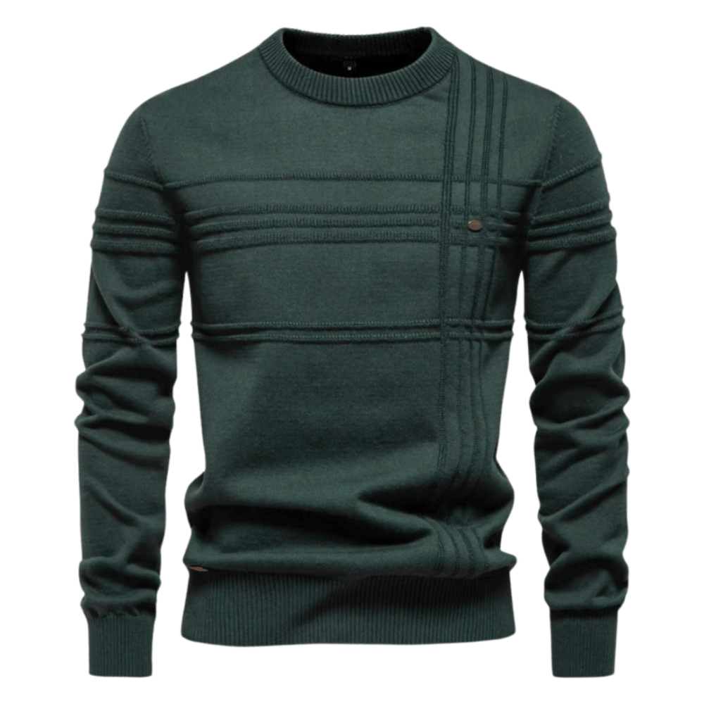 Óscar Valmont — Jersey Cuadros Elegante Hombre | Estilo Británico