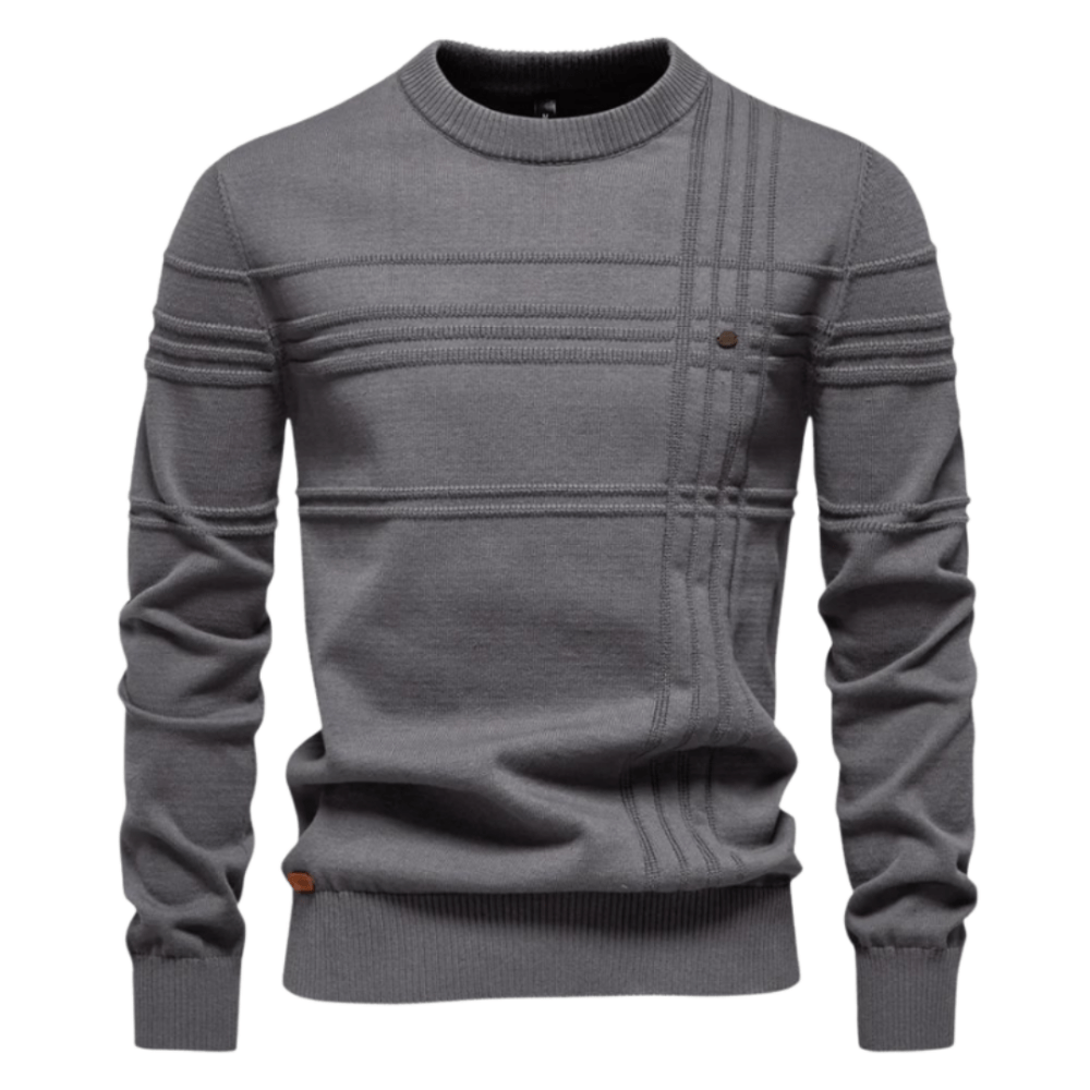 Óscar Valmont — Jersey Cuadros Elegante Hombre | Estilo Británico