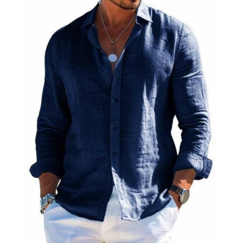 Camisa Luc Valmont — Lino Ligero de Verano | 9 Colores
