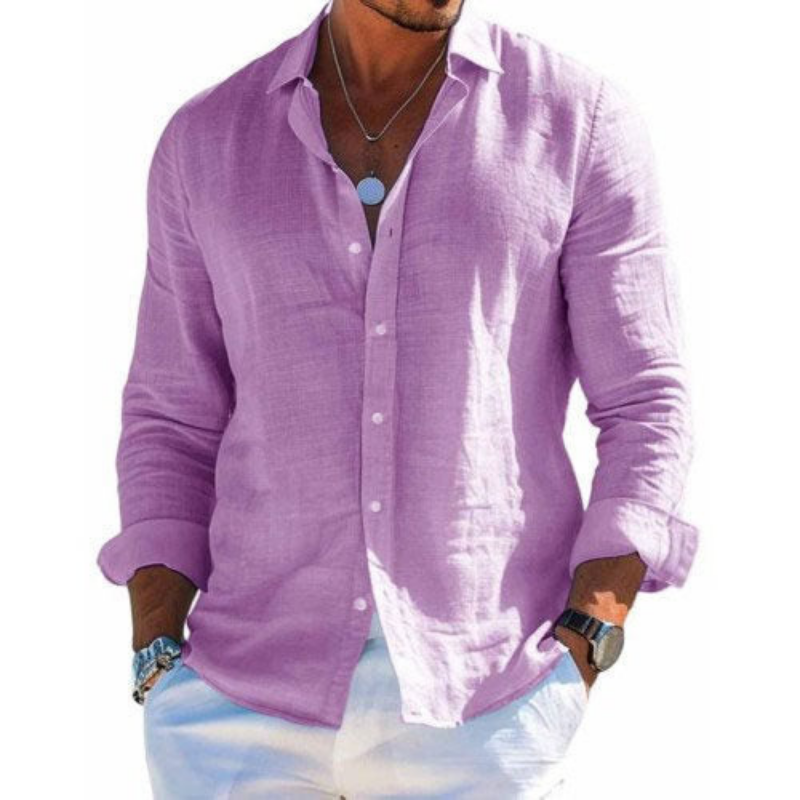Camisa Luc Valmont — Lino Ligero de Verano | 9 Colores