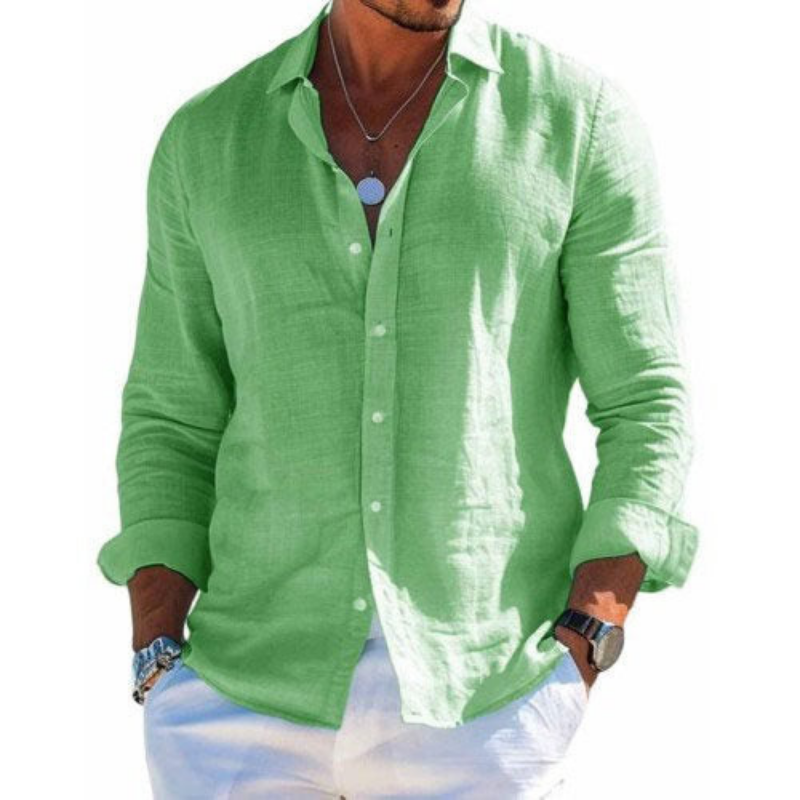 Camisa Luc Valmont — Lino Ligero de Verano | 9 Colores
