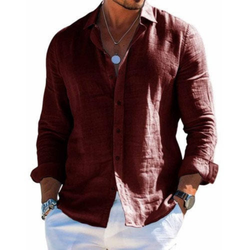 Camisa Luc Valmont — Lino Ligero de Verano | 9 Colores