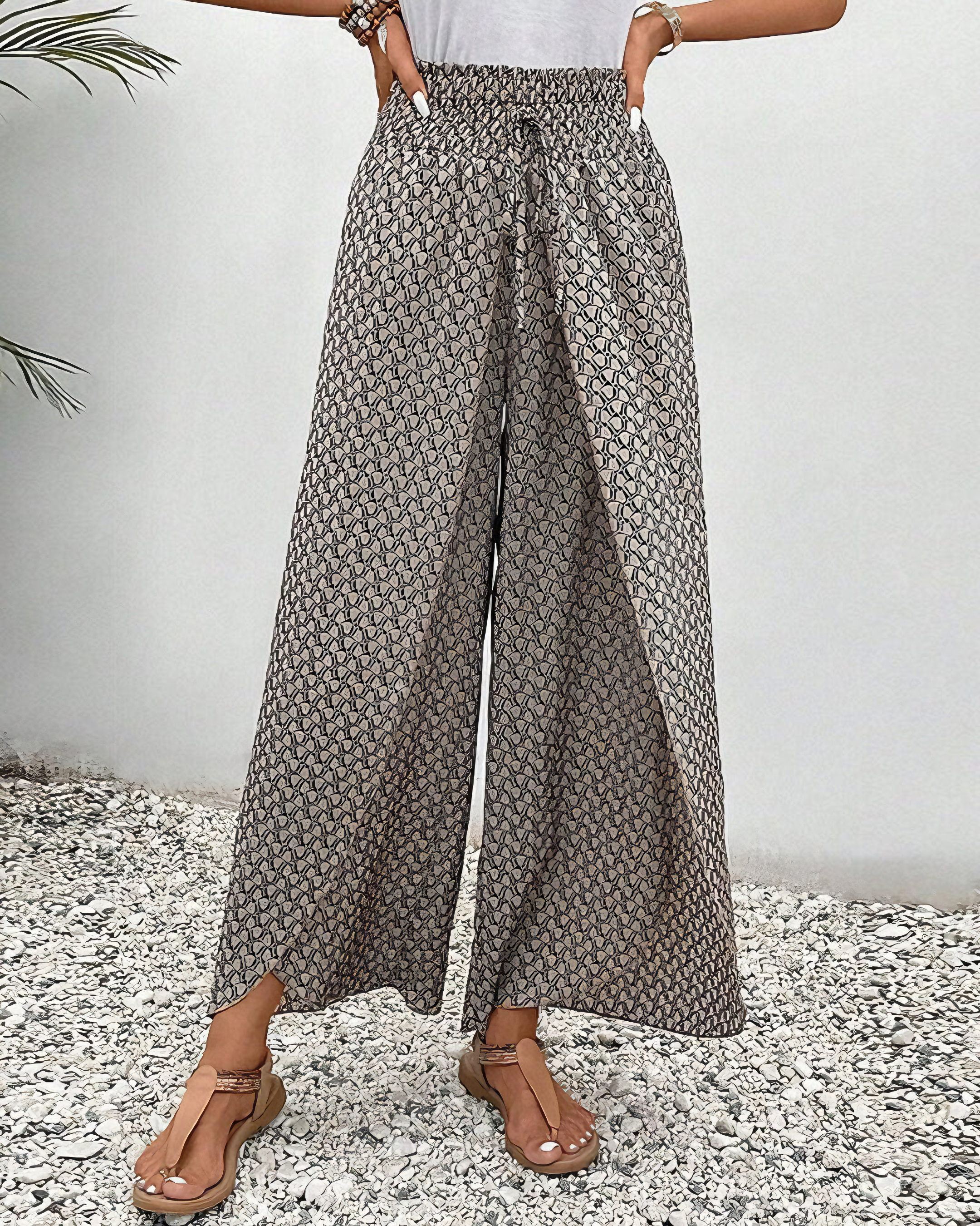 Pantalones Sahara - Pantalon Large Détendu Valmont — elegancia en cada movimiento | Sahara - Pantalon Large Détendu