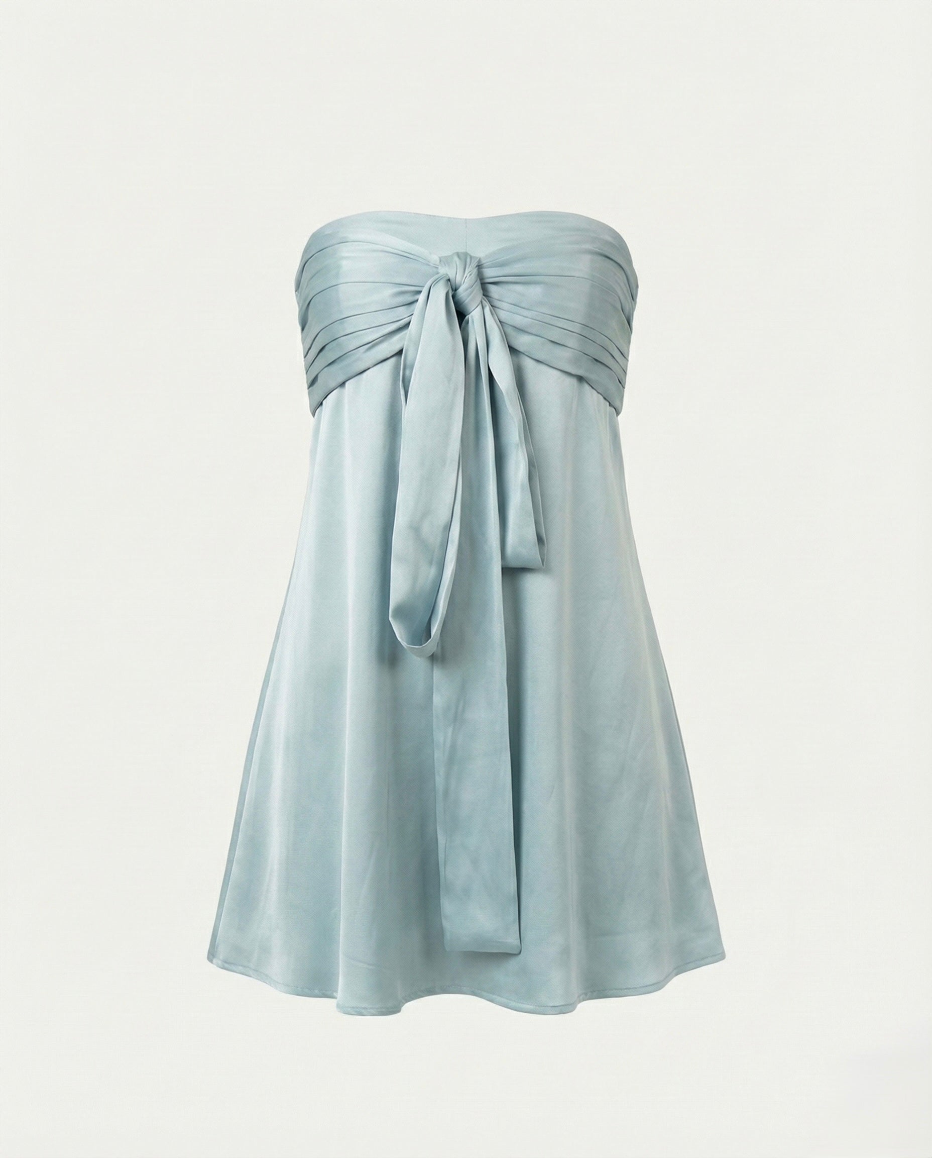 Aguamarina Valmont — Mini Vestido Satinado | Aura Collection