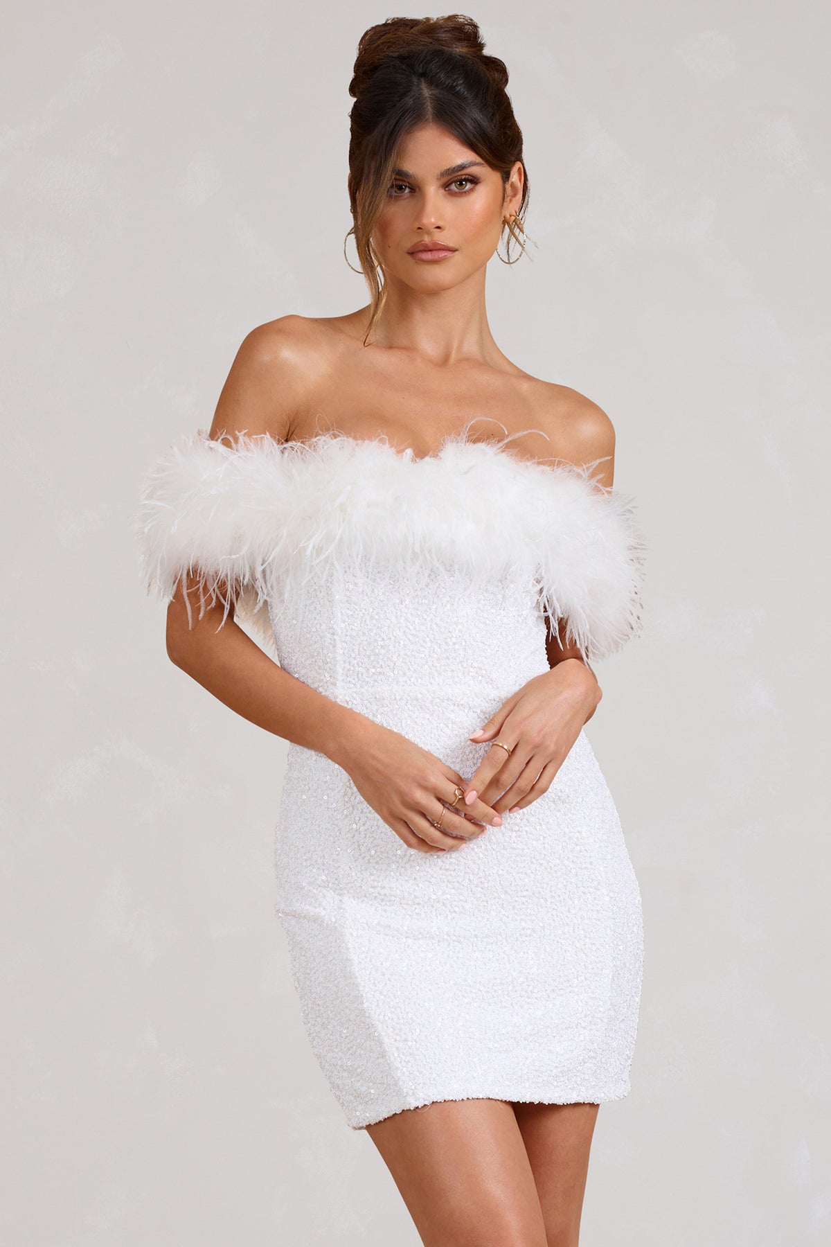 Vestido de Fiesta Plumes Valmont — Elegancia irresistible | Dorado
