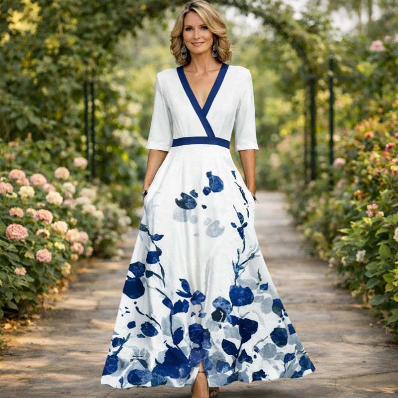 Aimée Valmont — Vestido Maxi Elegante | Mujer 2026