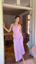 Elisia Valmont — Vestido Maxi Elegante con Volantes | Colección Sevilla