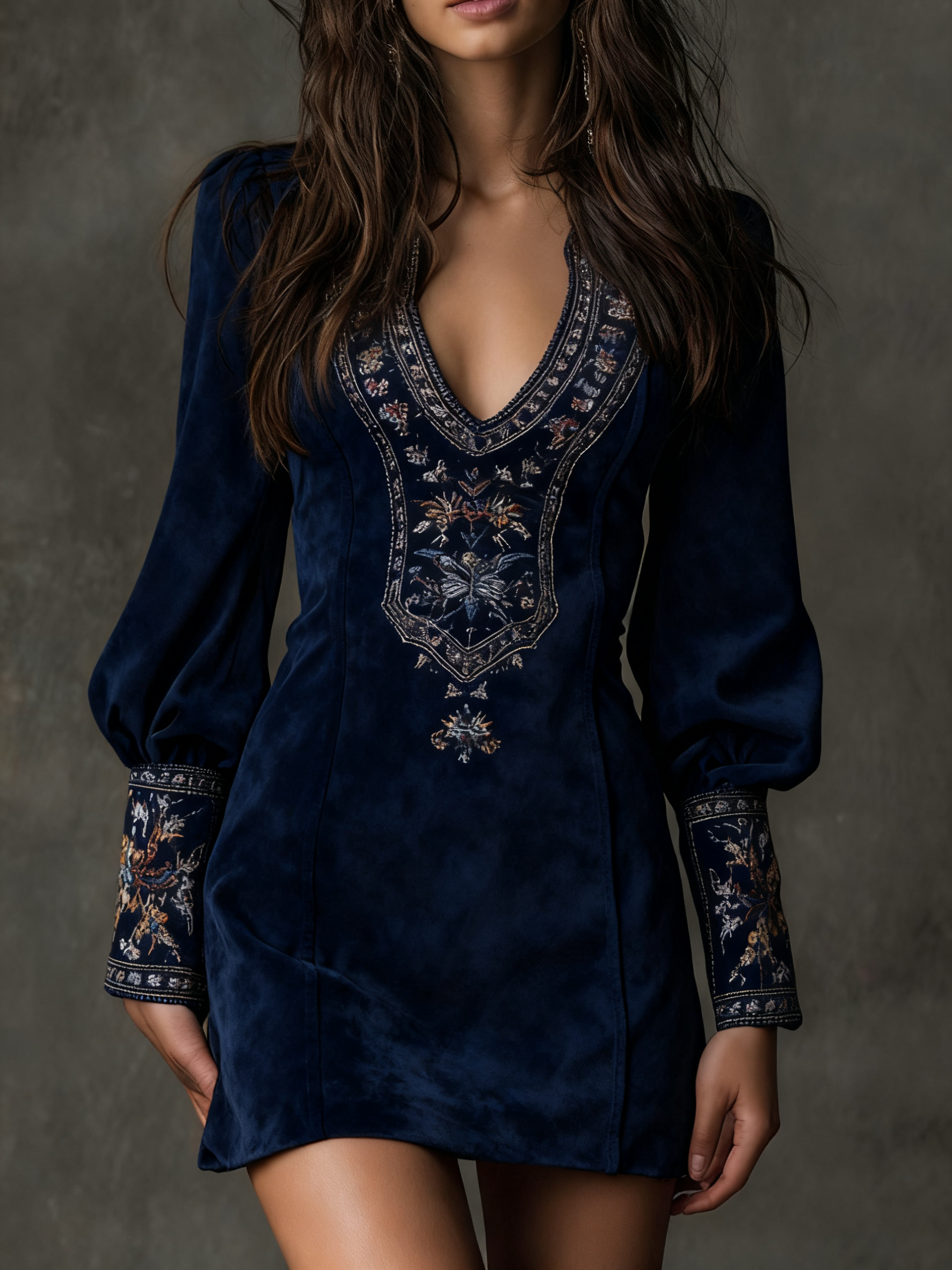Ania Valmont — Vestido Corto de Terciopelo | Signature Collection