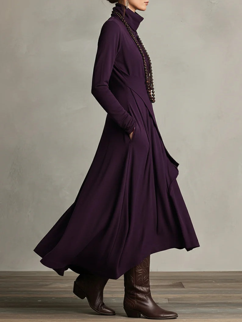 Asymétrie Valmont — Vestido Largo Asimétrico Cuello Alto | Vanguardia
