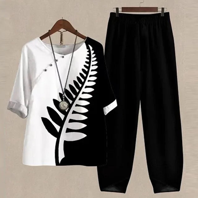 Conjunto Lilou Valmont — Camisa & Pantalón Chic Confort Mujer